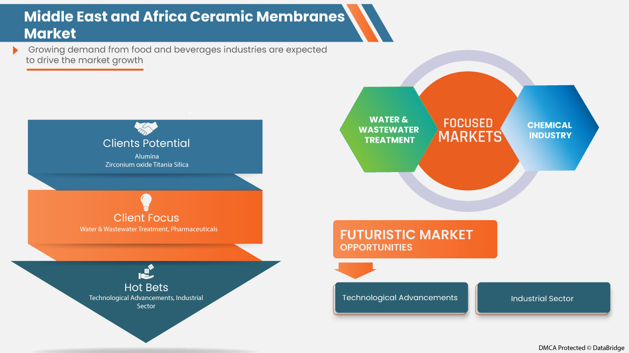 Mercado de membranas cerâmicas do Médio Oriente e África