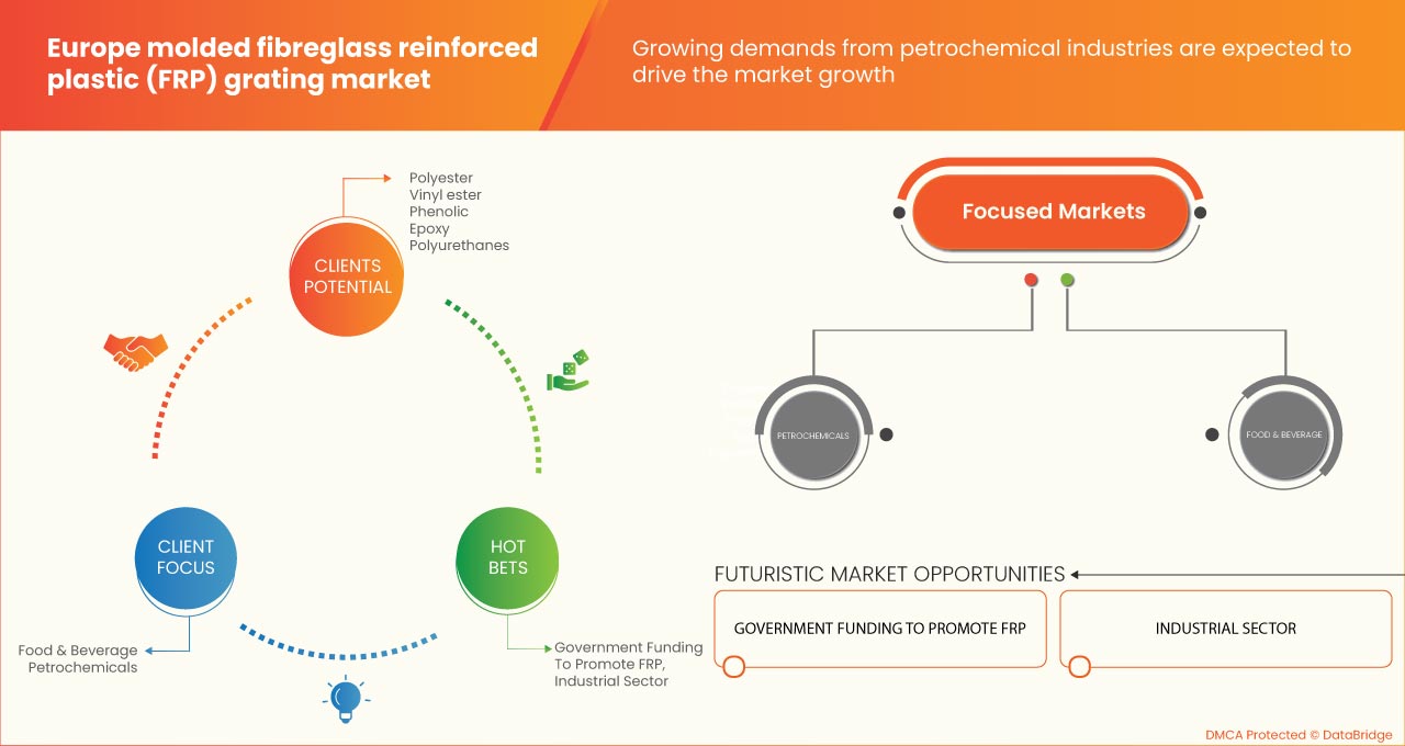 Marché européen des caillebotis en plastique renforcé de fibre de verre moulé (FRP)