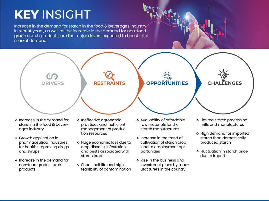 Mercado de procesamiento de almidón de Nigeria