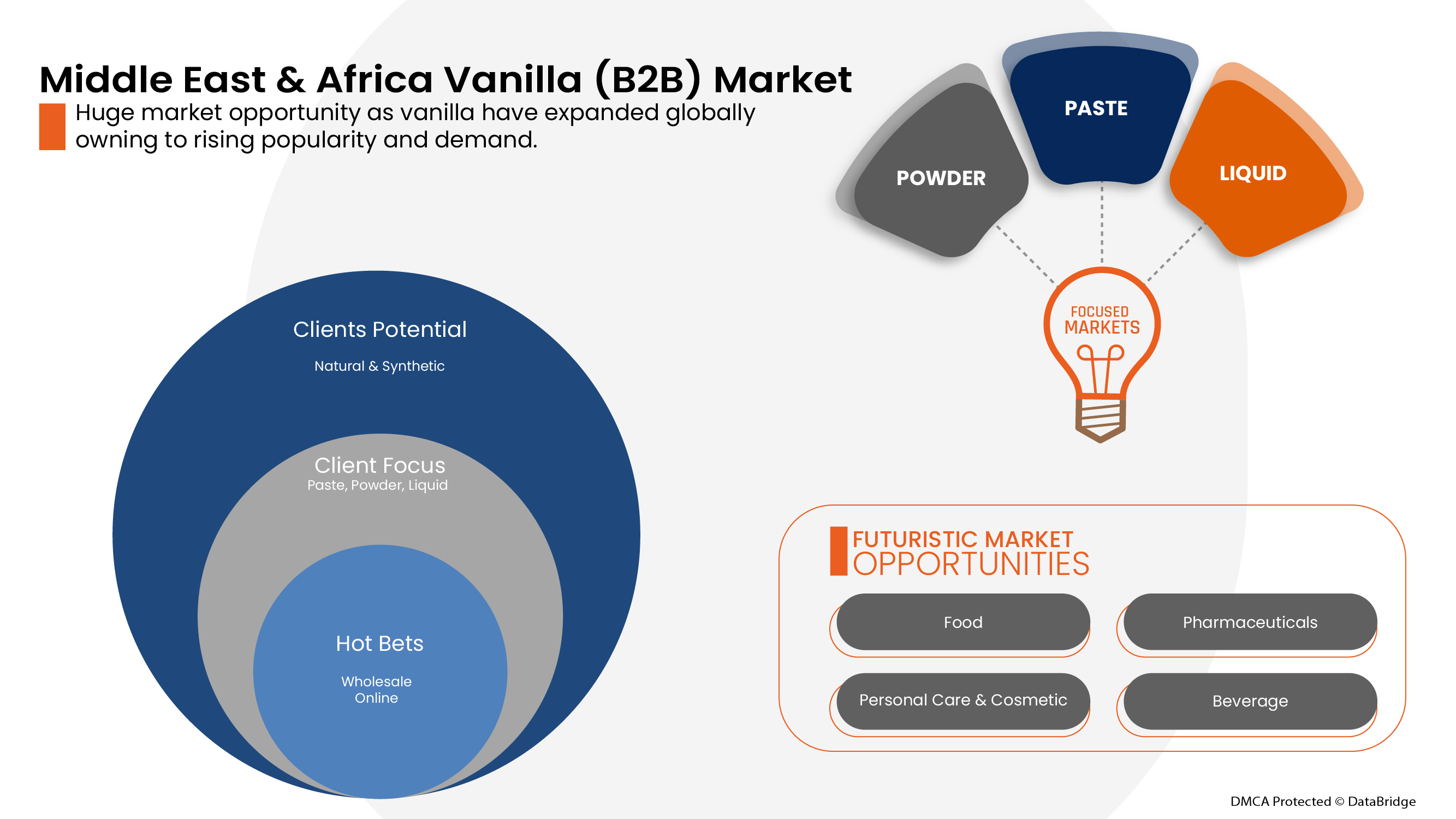 Marché de la vanille au Moyen-Orient et en Afrique (B2B)
