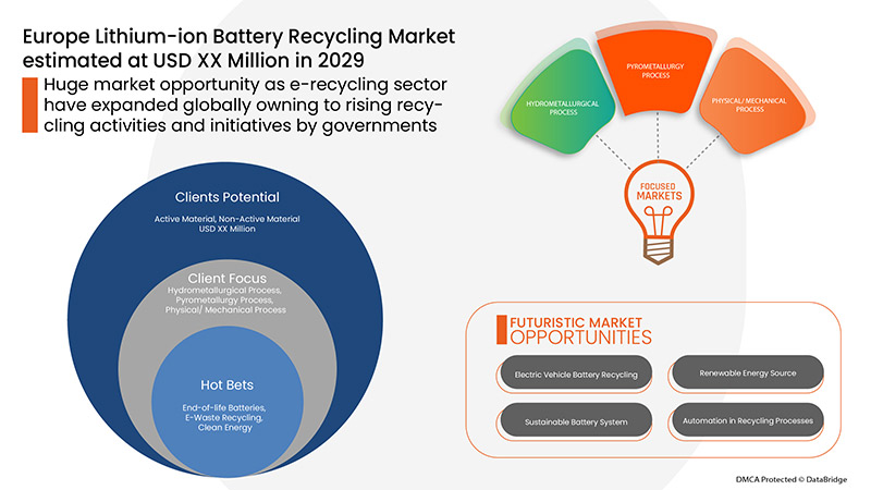 Europäischer Markt für das Recycling von Lithium-Ionen-Batterien