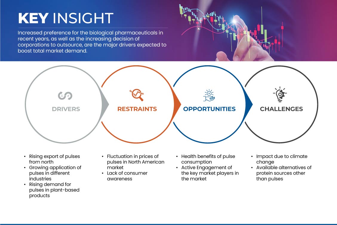 Mercado de legumbres de América del Norte