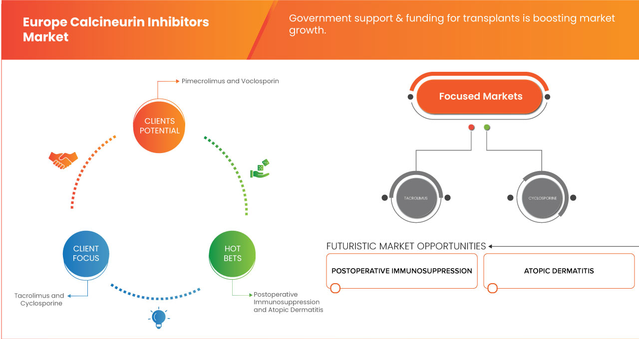 Marché européen des inhibiteurs de la calcineurine